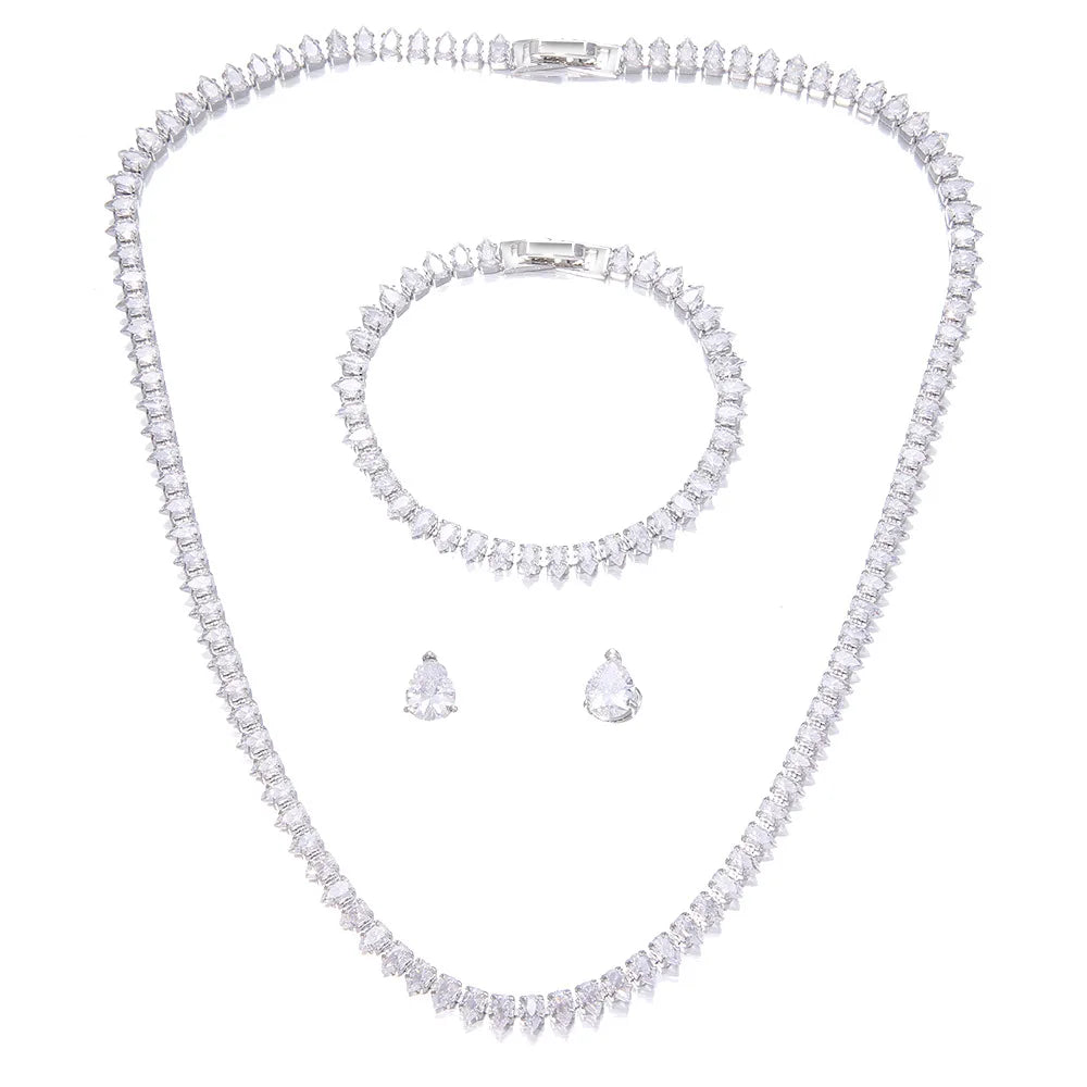 Eleganza CrystalAura Set Silver & Gold Plate