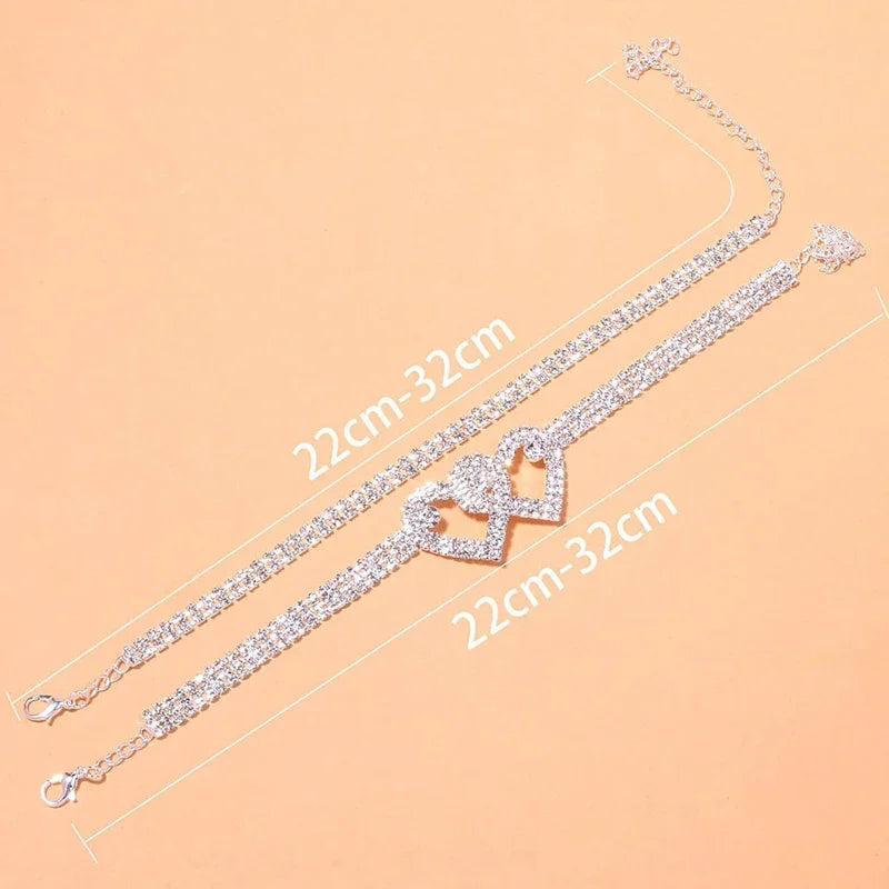 LunaRhinestone Anklet Bracelet