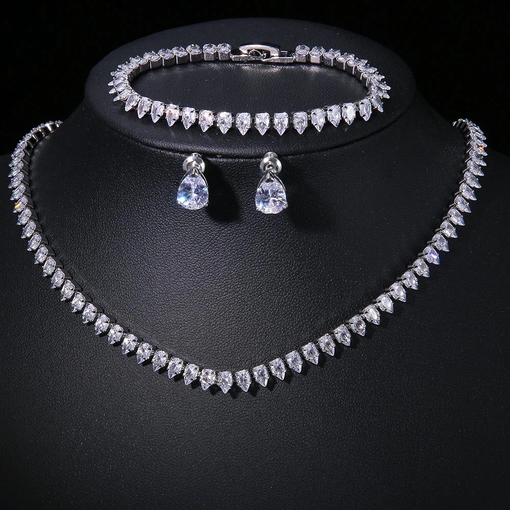 Eleganza CrystalAura Set Silver & Gold Plate