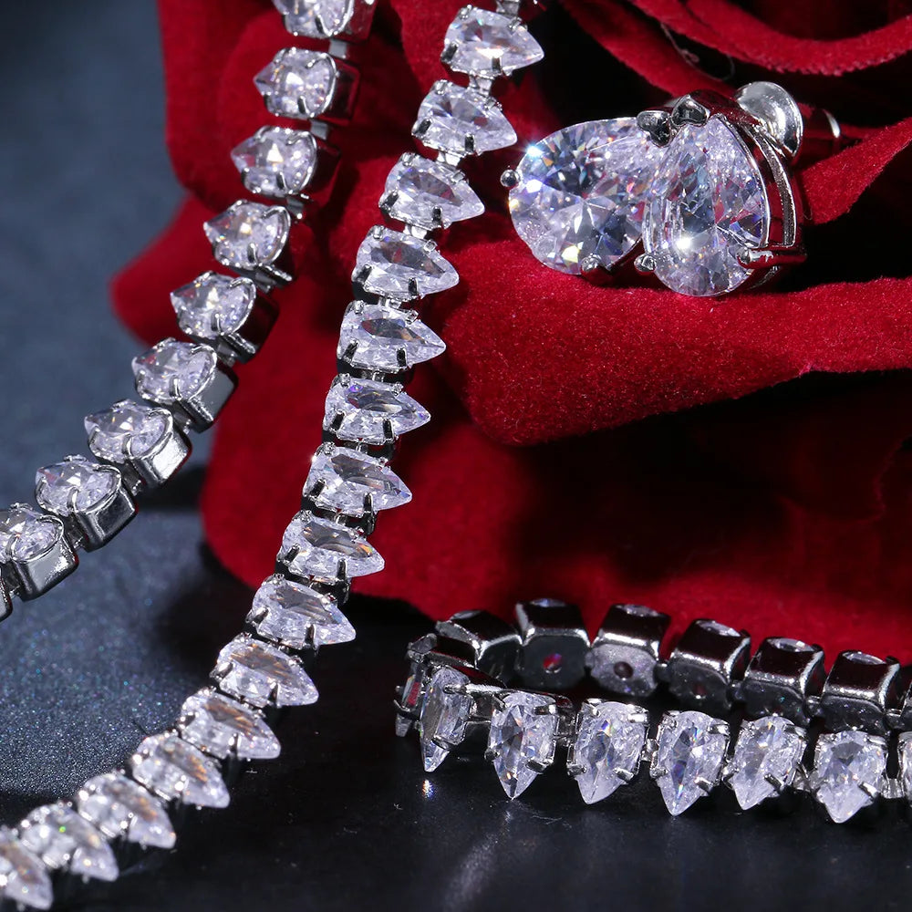Eleganza CrystalAura Set Silver & Gold Plate