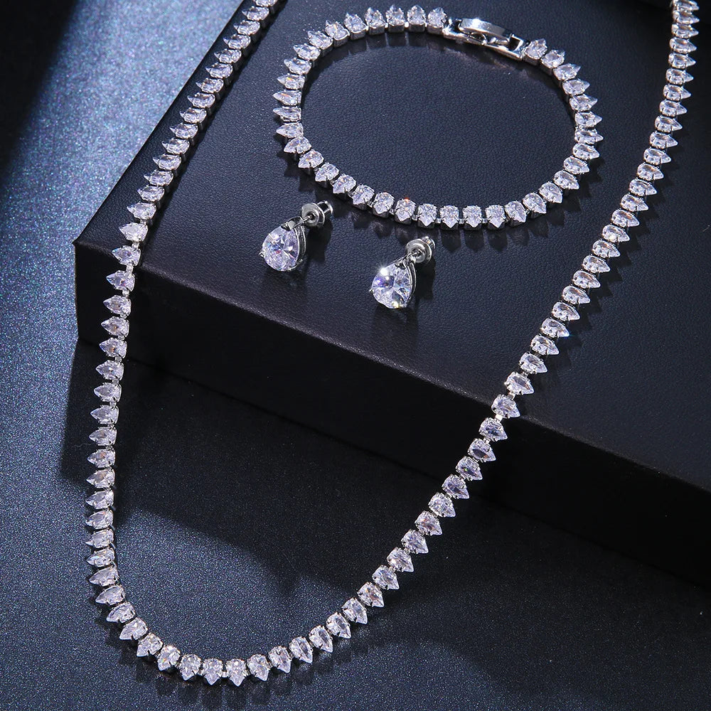 Eleganza CrystalAura Set Silver & Gold Plate