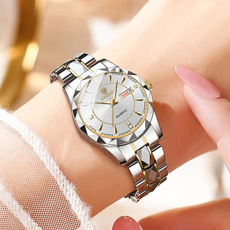 BINBONG Women Watches Luxury Fashion Ladies Quartz Watch Waterproof