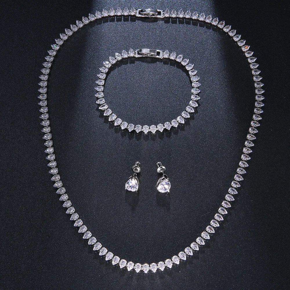 Eleganza CrystalAura Set Silver & Gold Plate