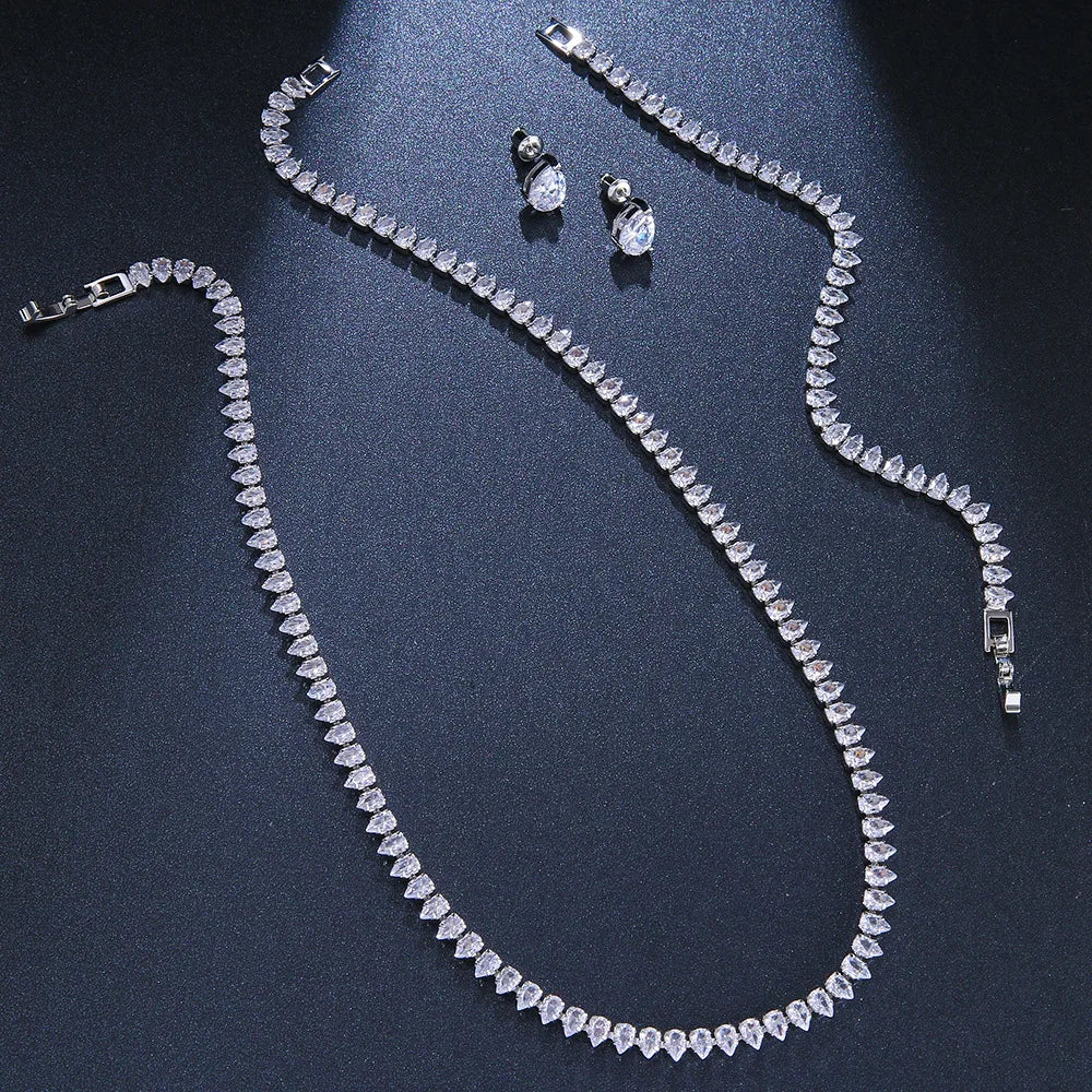 Eleganza CrystalAura Set Silver & Gold Plate