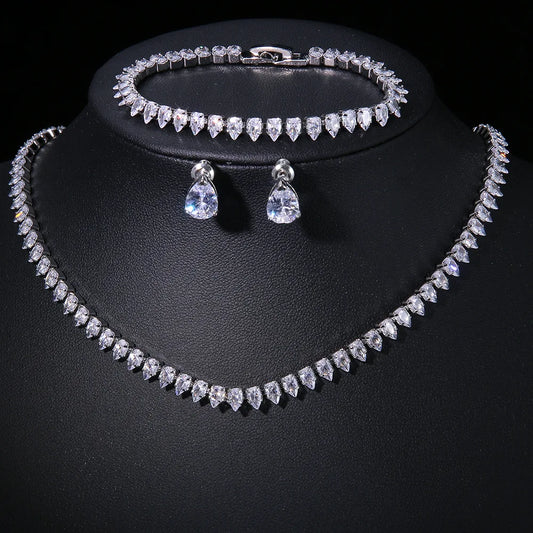 Eleganza CrystalAura Set Silver & Gold Plate